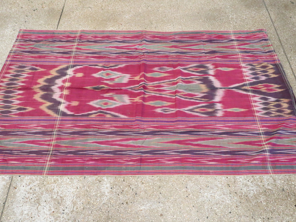 Vintage Persian Yazd Silk Textile, No.30140 - Gsblank