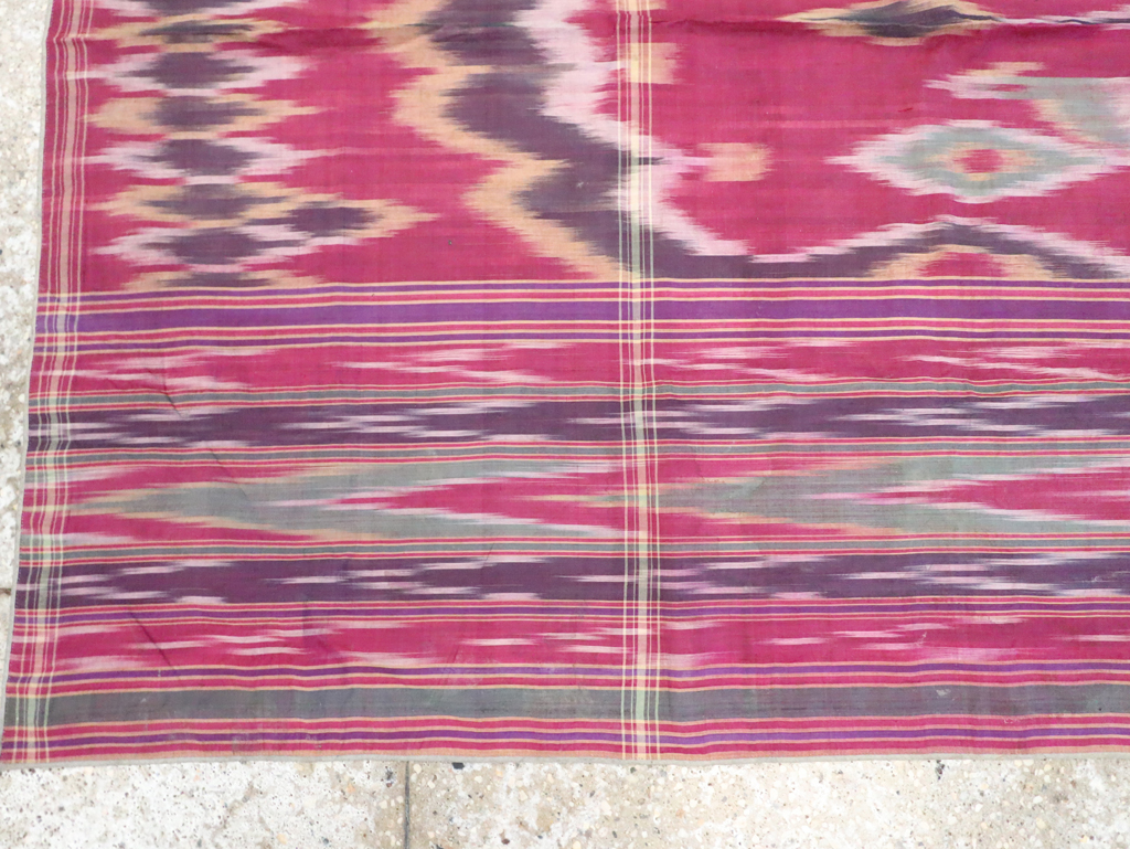 Vintage Persian Yazd Silk Textile, No.30140 - Gsblank