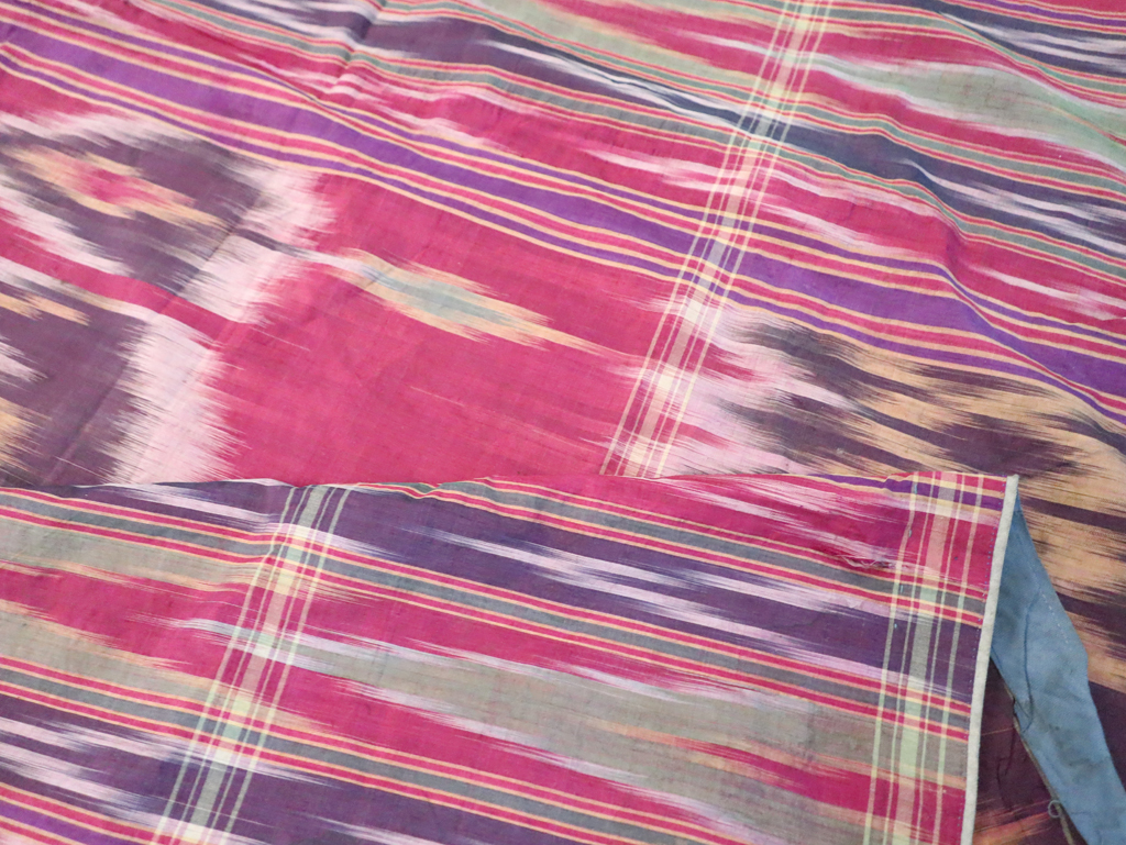 Vintage Persian Yazd Silk Textile, No.30140 - Gsblank