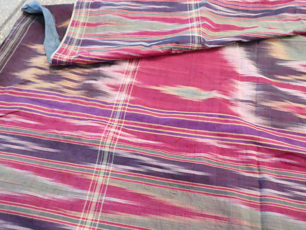 Vintage Persian Yazd Silk Textile, No.30140 - Gsblank