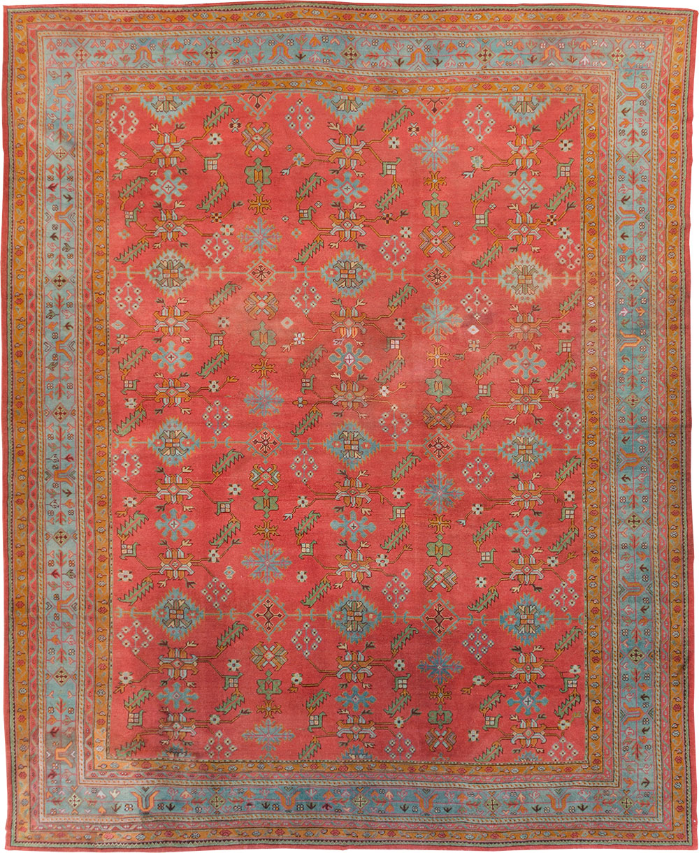 Antique Turkish Oushak Carpet, No.30142 - Gsblank