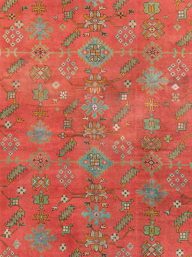 Antique Turkish Oushak Carpet, No.30142 - Gsblank