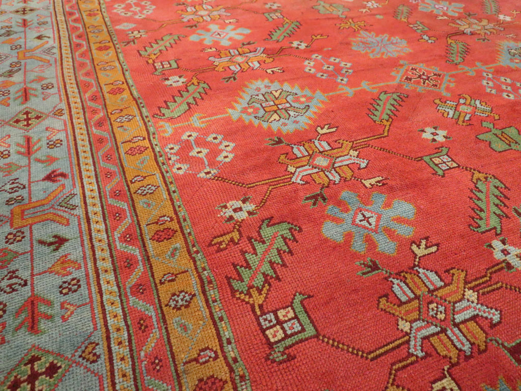 Antique Turkish Oushak Carpet, No.30142 - Gsblank
