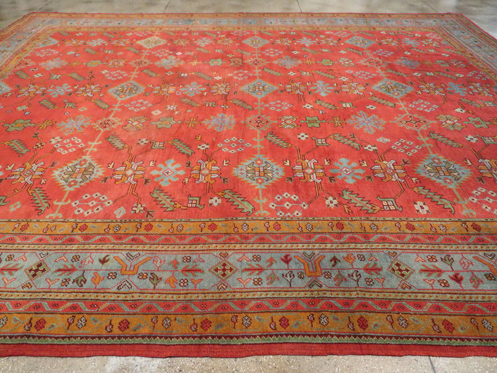 Antique Turkish Oushak Carpet, No.30142 - Gsblank