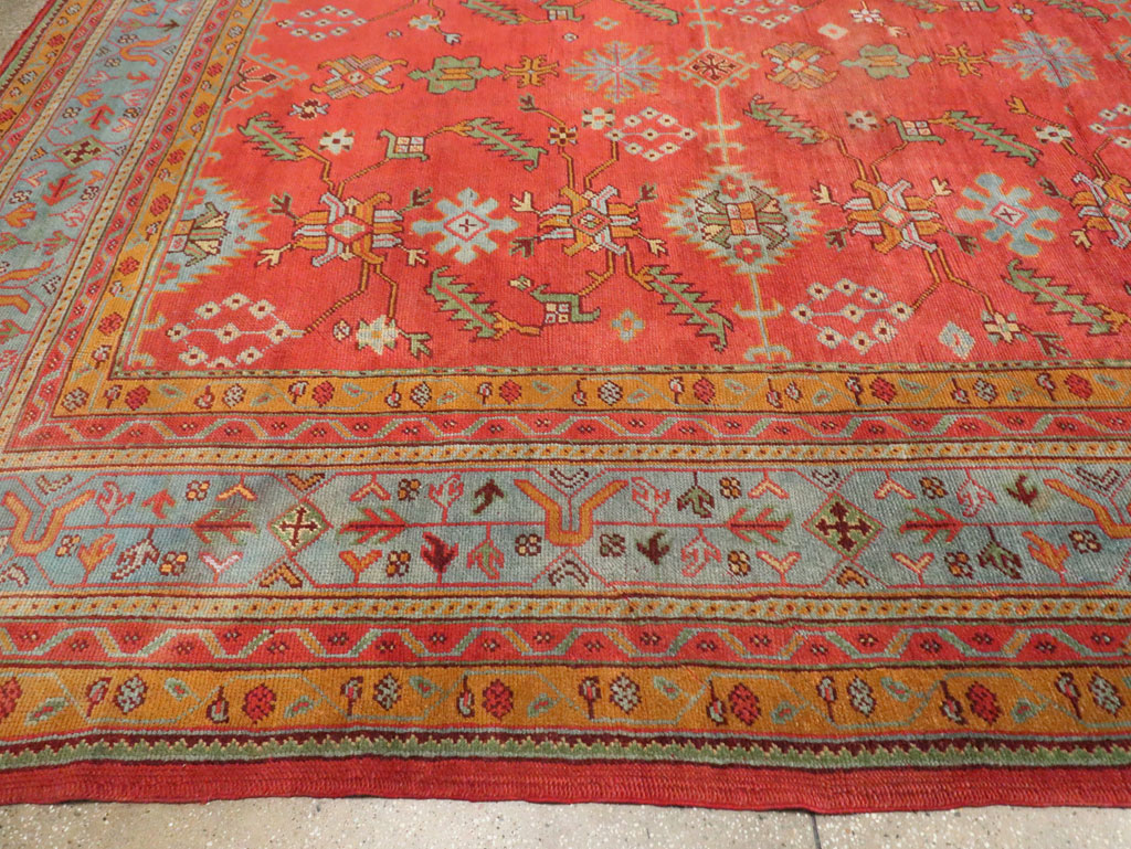 Antique Turkish Oushak Carpet, No.30142 - Gsblank