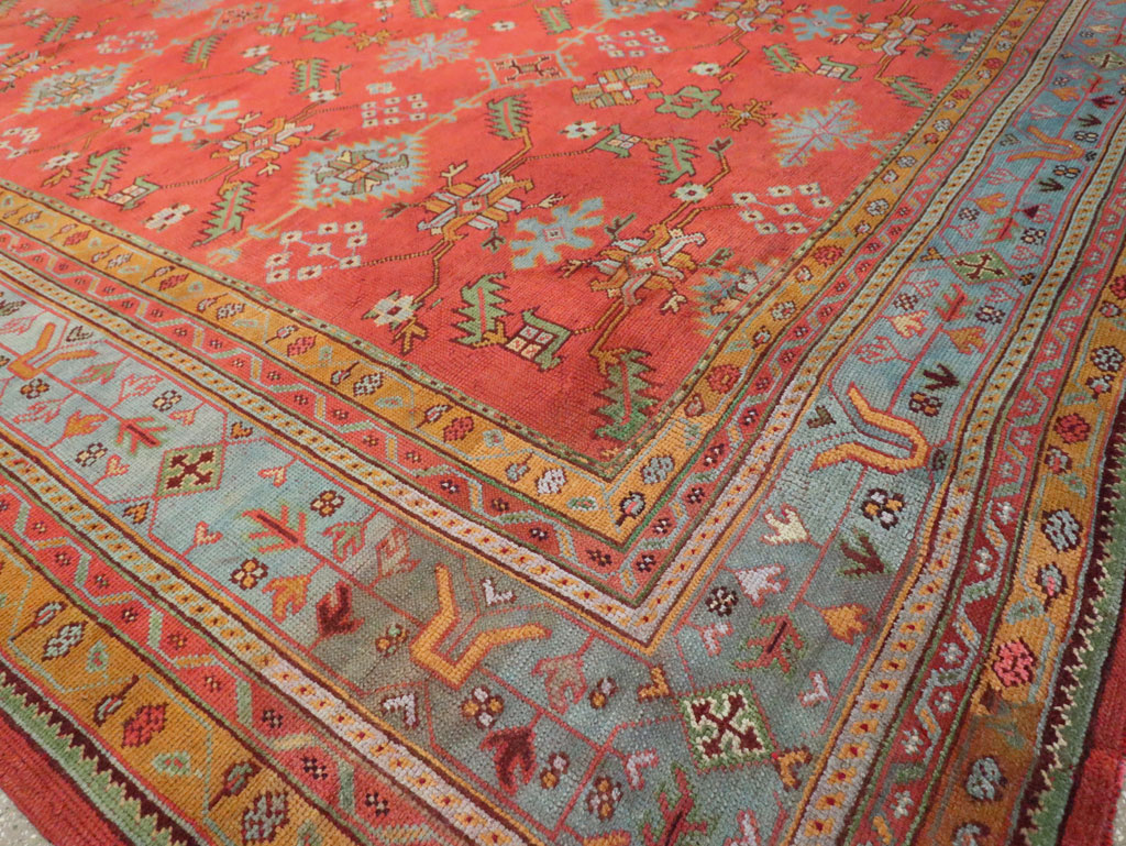 Antique Turkish Oushak Carpet, No.30142 - Gsblank