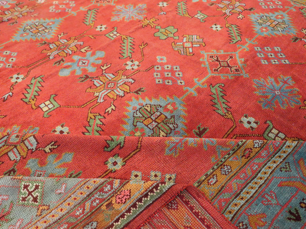 Antique Turkish Oushak Carpet, No.30142 - Gsblank