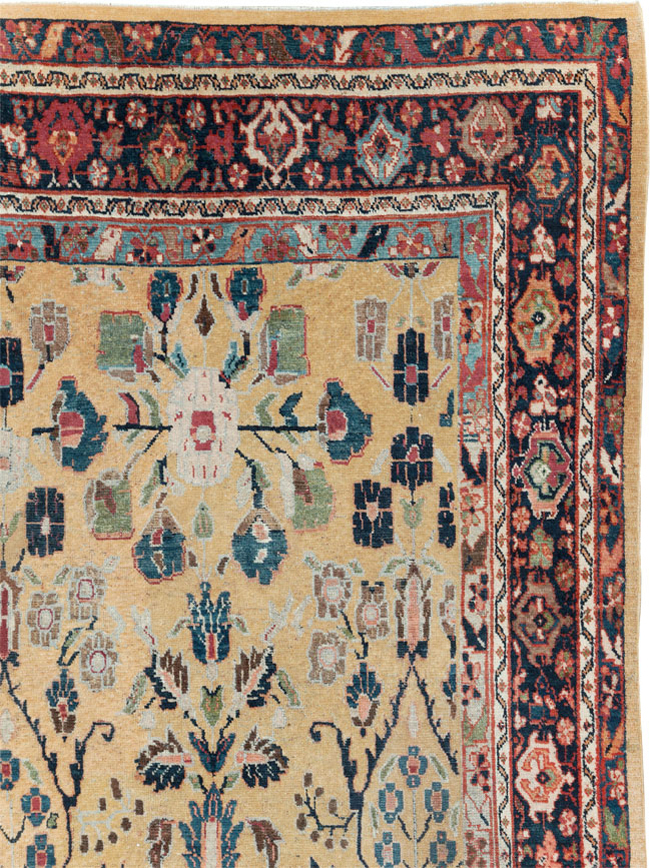 Antique Persian Mahal Room Size Carpet, No.30147 - Gsblank