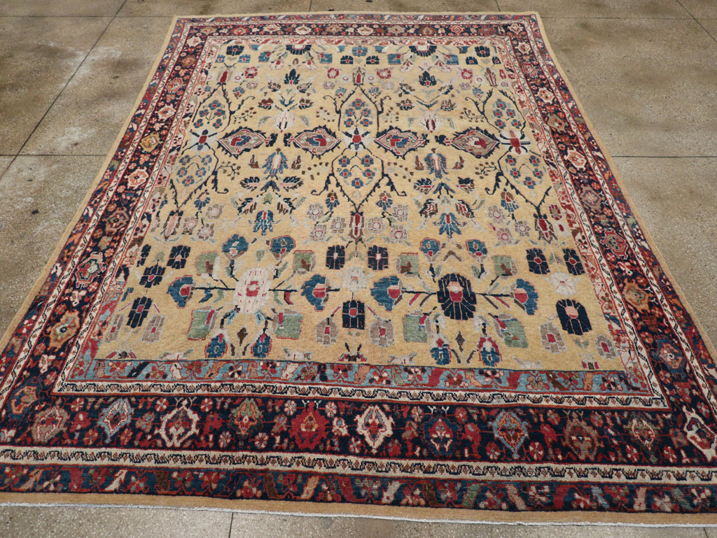 Antique Persian Mahal Room Size Carpet, No.30147 - Gsblank