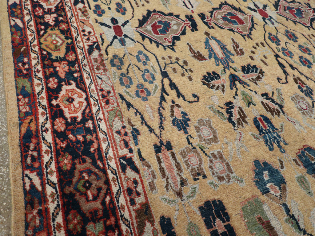 Antique Persian Mahal Room Size Carpet, No.30147 - Gsblank