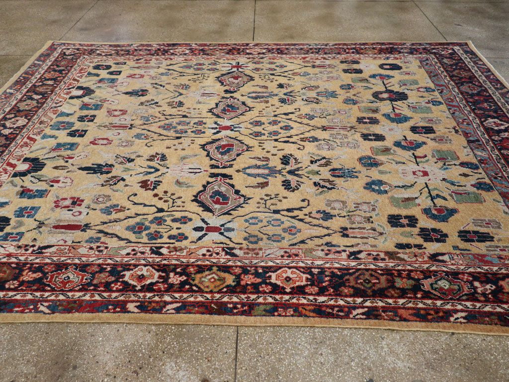 Antique Persian Mahal Room Size Carpet, No.30147 - Gsblank