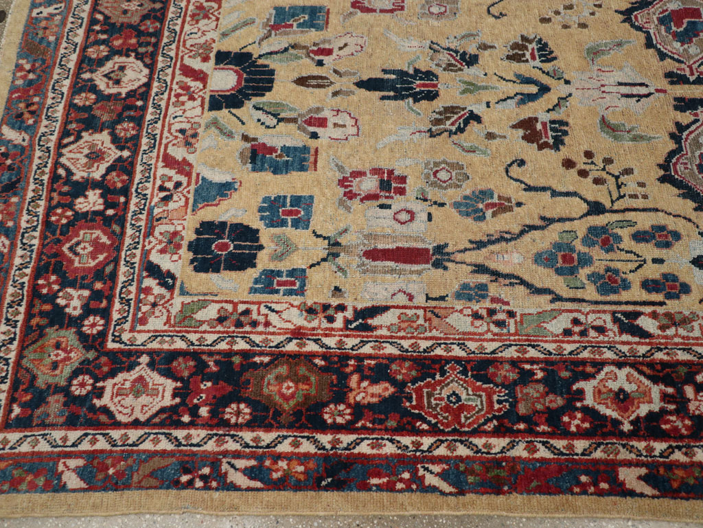 Antique Persian Mahal Room Size Carpet, No.30147 - Gsblank