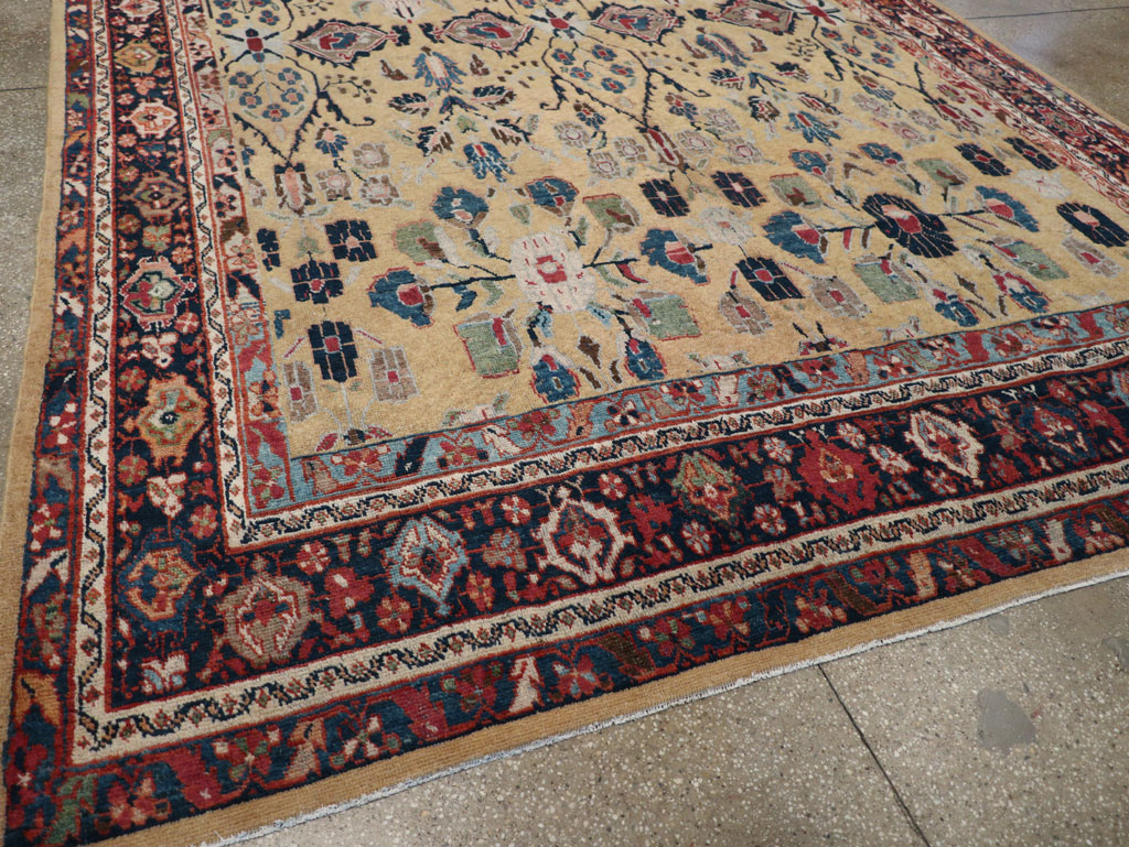 Antique Persian Mahal Room Size Carpet, No.30147 - Gsblank