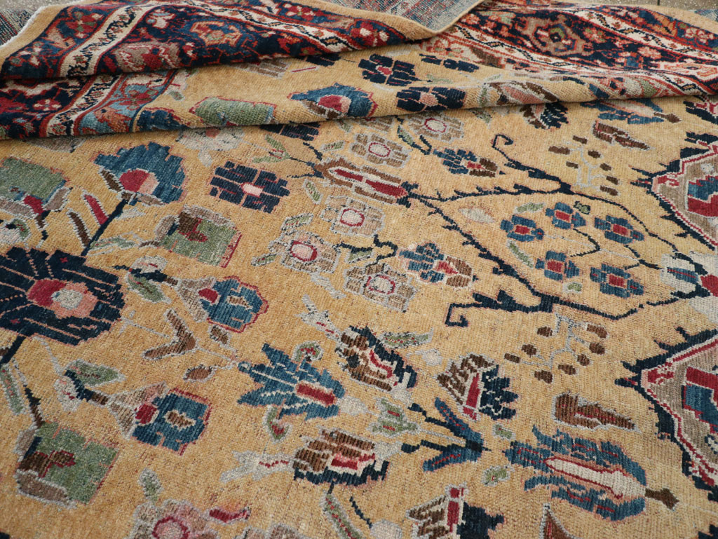 Antique Persian Mahal Room Size Carpet, No.30147 - Gsblank