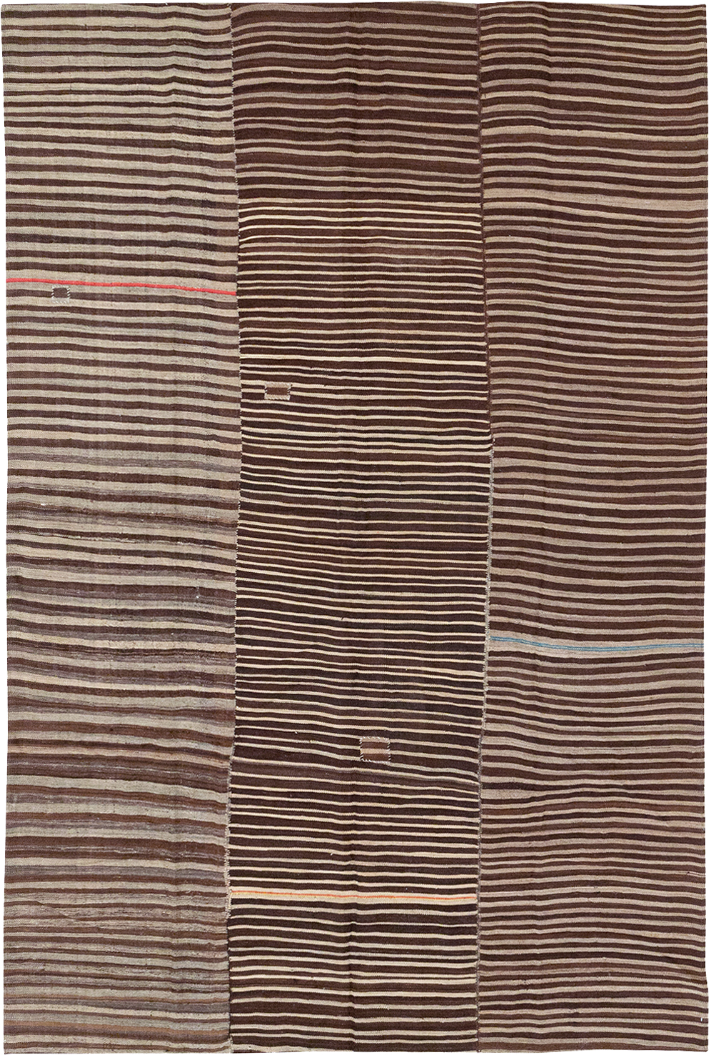 Vintage Persian Flatweave Kilim Accent Rug, No.30150 - Gsblank