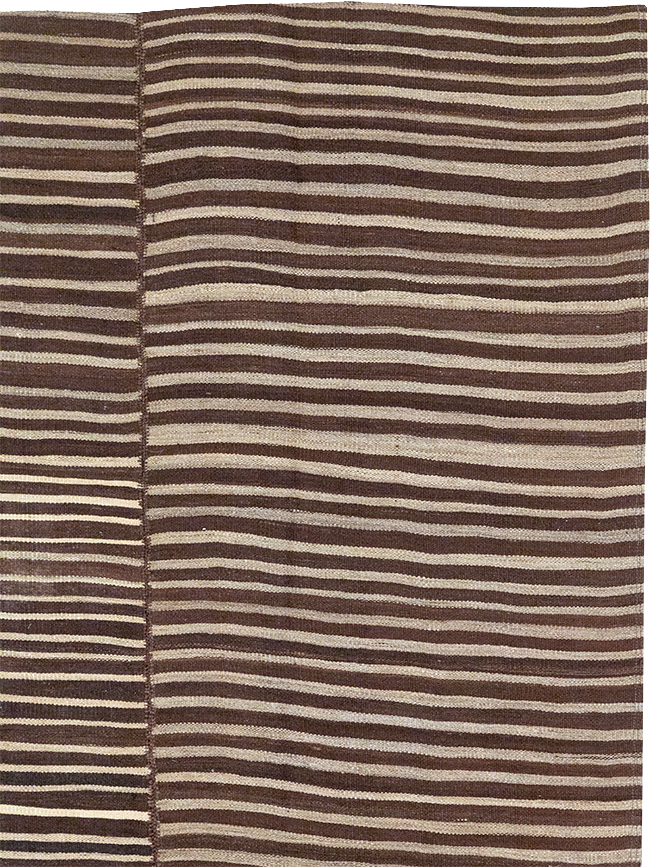 Vintage Persian Flatweave Kilim Accent Rug, No.30150 - Gsblank