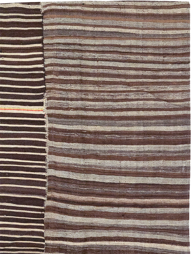 Vintage Persian Flatweave Kilim Accent Rug, No.30150 - Gsblank