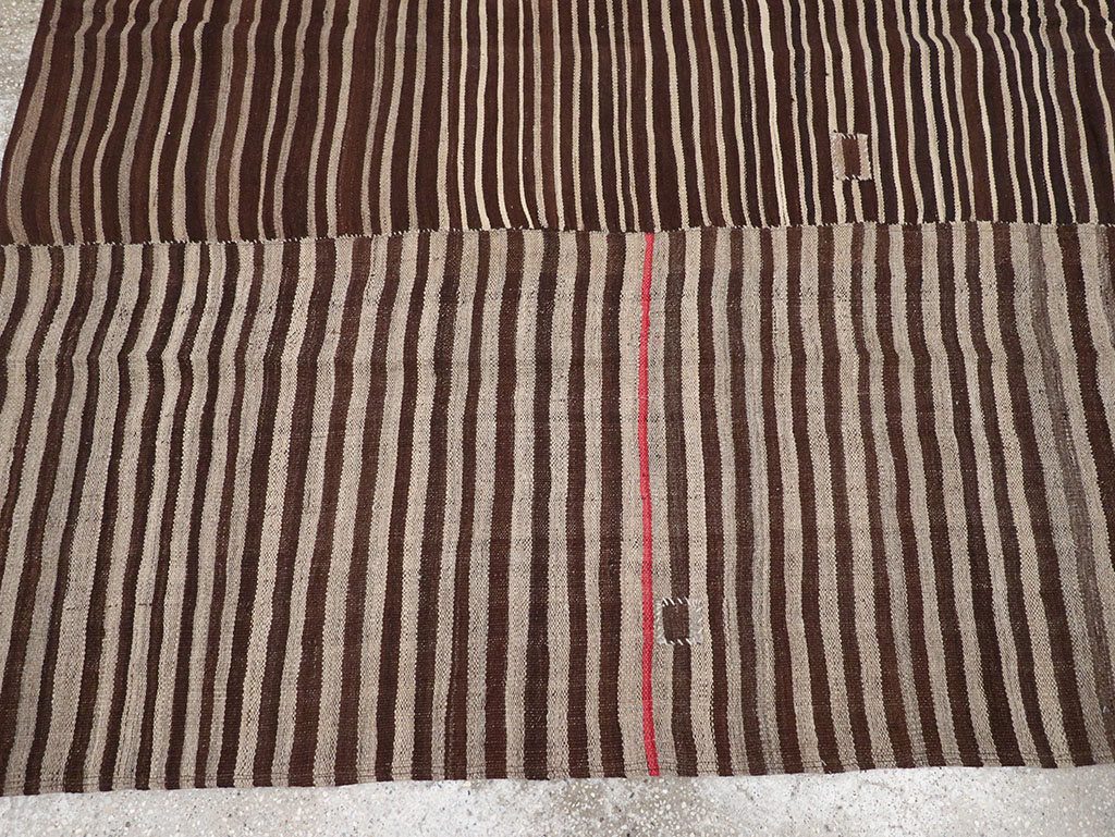 Vintage Persian Flatweave Kilim Accent Rug, No.30150 - Gsblank