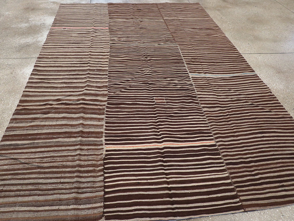 Vintage Persian Flatweave Kilim Accent Rug, No.30150 - Gsblank