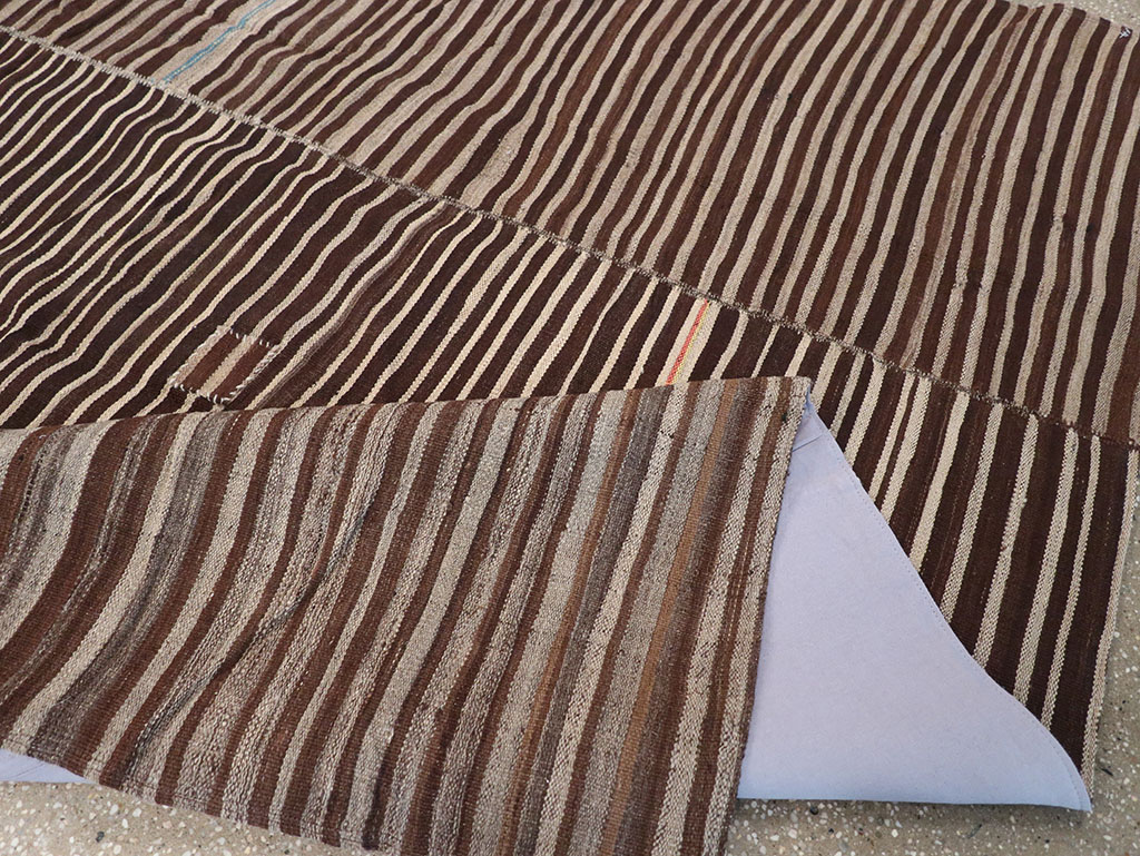 Vintage Persian Flatweave Kilim Accent Rug, No.30150 - Gsblank