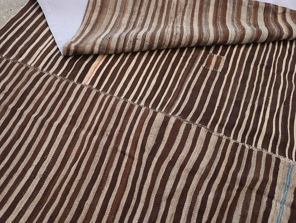 Vintage Persian Flatweave Kilim Accent Rug, No.30150 - Gsblank