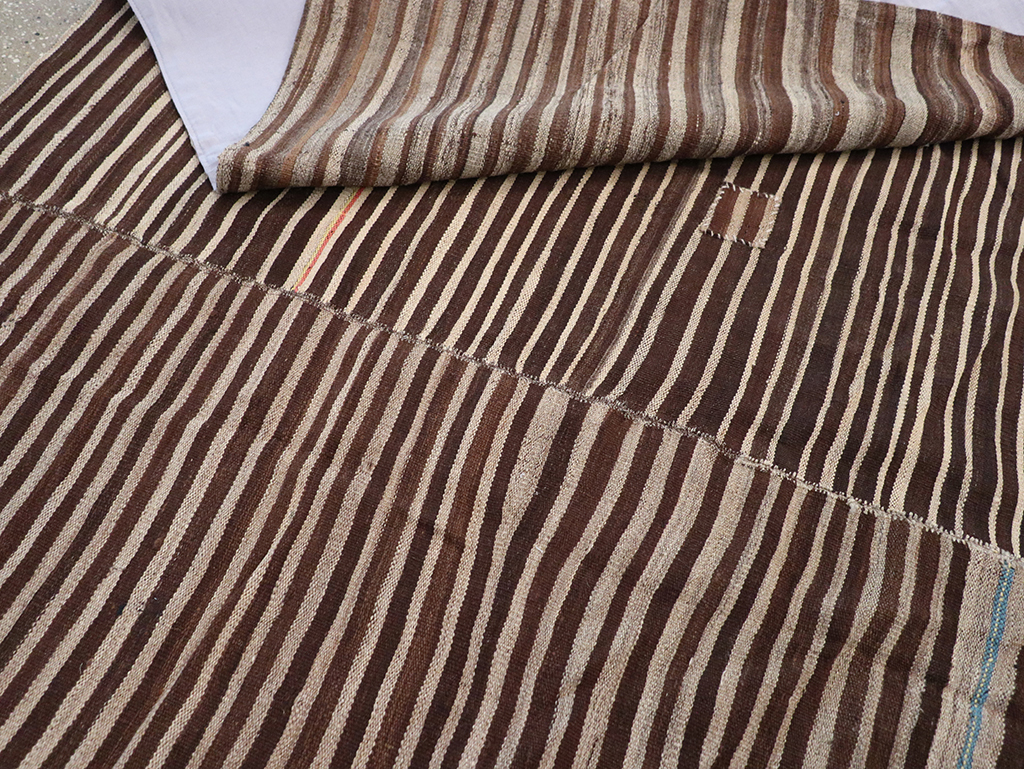 Vintage Persian Flatweave Kilim Accent Rug, No.30150 - Gsblank