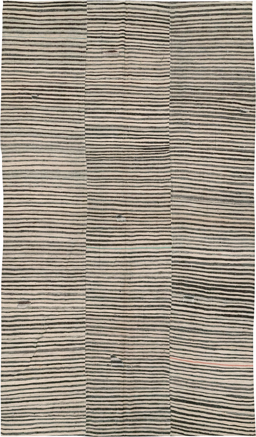 Vintage Persian Flatweave Kilim Room Size Carpet, No.30153 - Gsblank