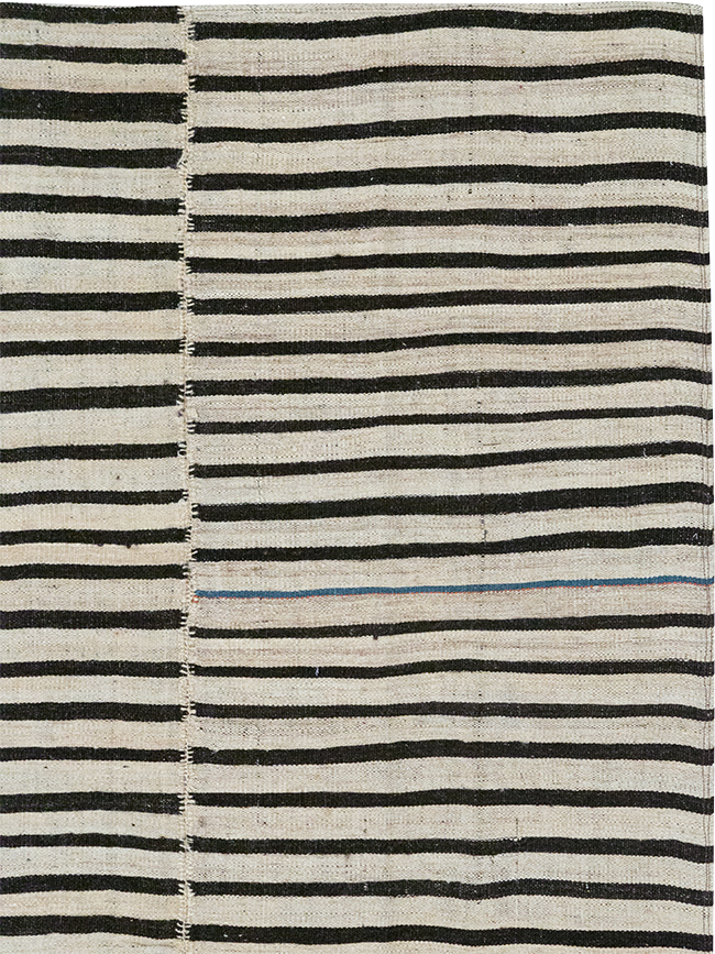 Vintage Persian Flatweave Kilim Accent Rug, No.30157 - Gsblank