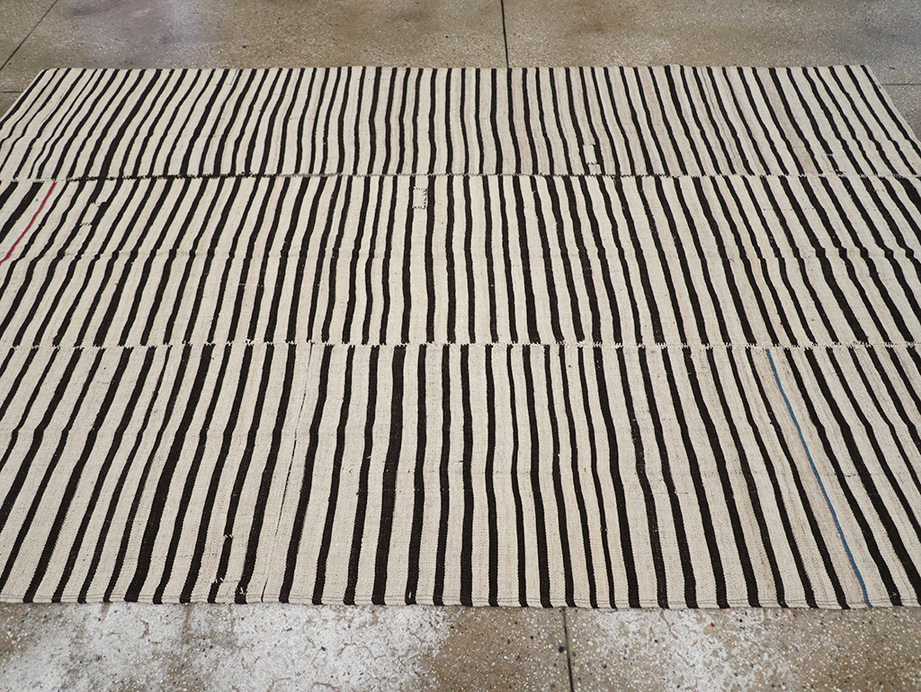 Vintage Persian Flatweave Kilim Accent Rug, No.30157 - Gsblank