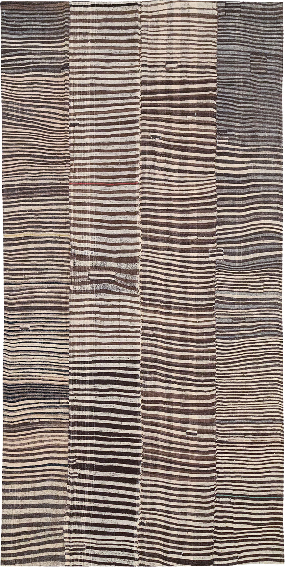 Vintage Persian Flatweave Kilim Room Size Carpet, No.30161 - Gsblank