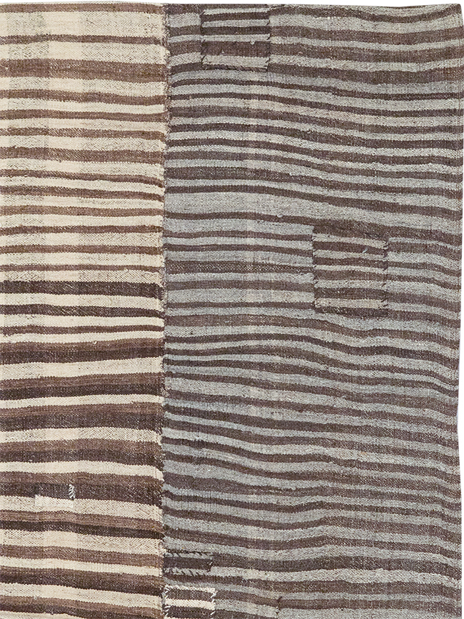 Vintage Persian Flatweave Kilim Room Size Carpet, No.30161 - Gsblank