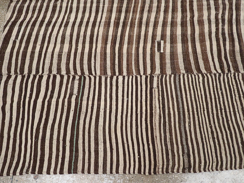 Vintage Persian Flatweave Kilim Room Size Carpet, No.30161 - Gsblank