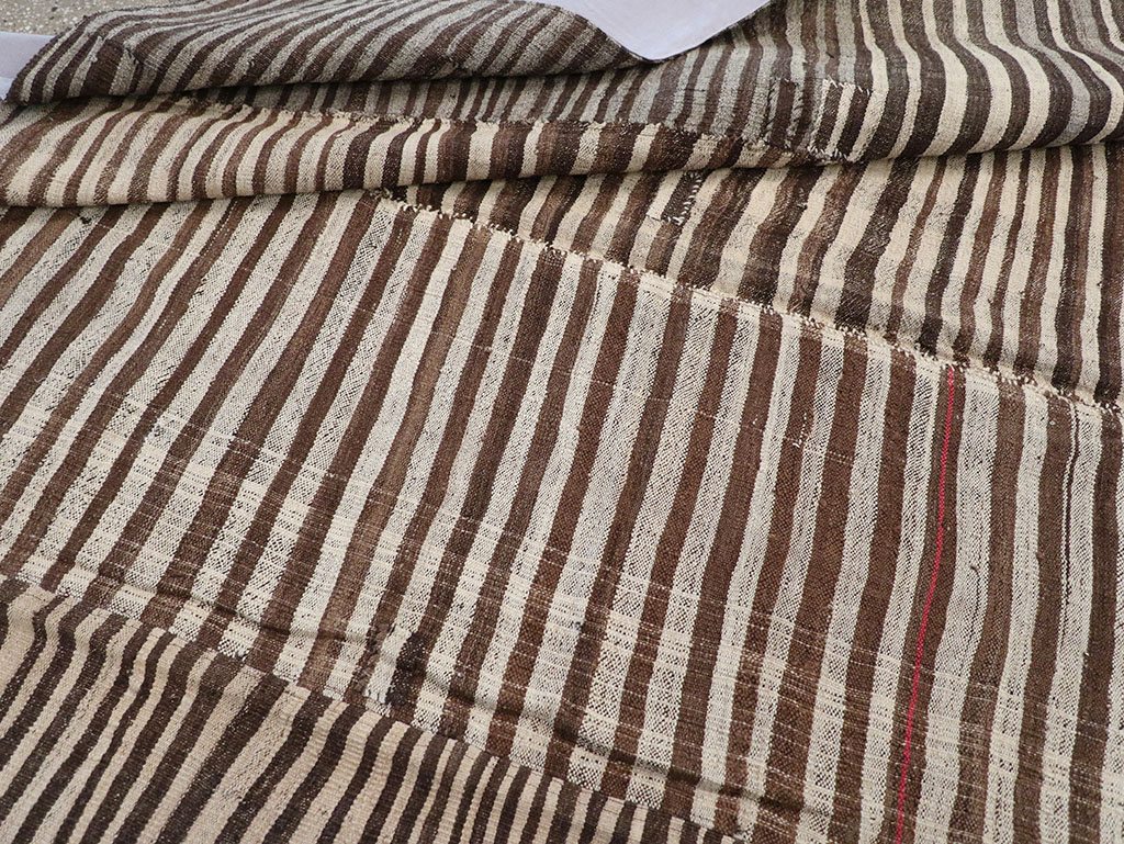 Vintage Persian Flatweave Kilim Room Size Carpet, No.30161 - Gsblank