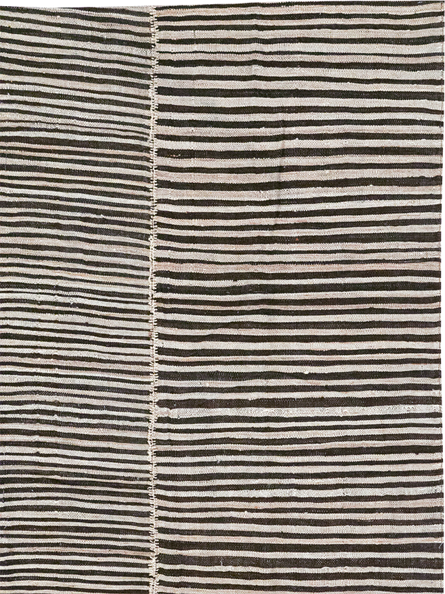 Vintage Persian Flatweave Kilim Accent Carpet, No.30162 - Gsblank