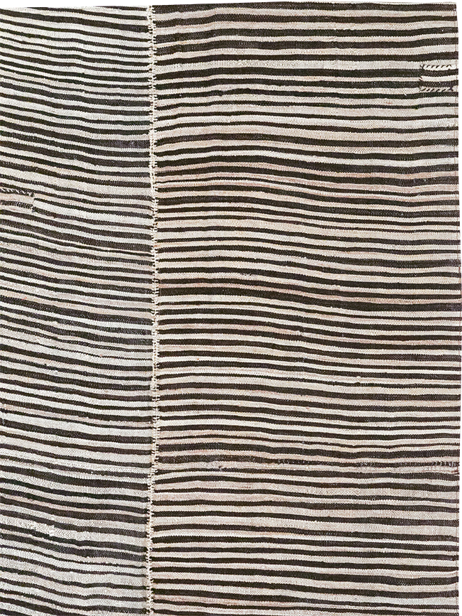 Vintage Persian Flatweave Kilim Accent Carpet, No.30162 - Gsblank