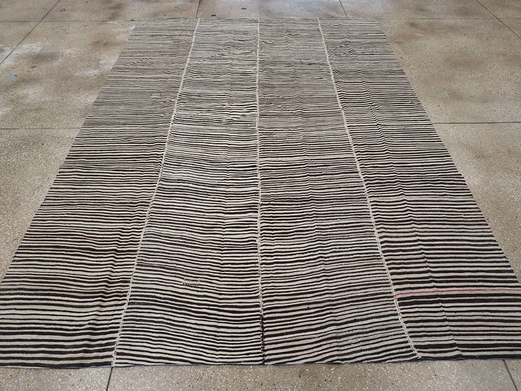 Vintage Persian Flatweave Kilim Accent Carpet, No.30162 - Gsblank