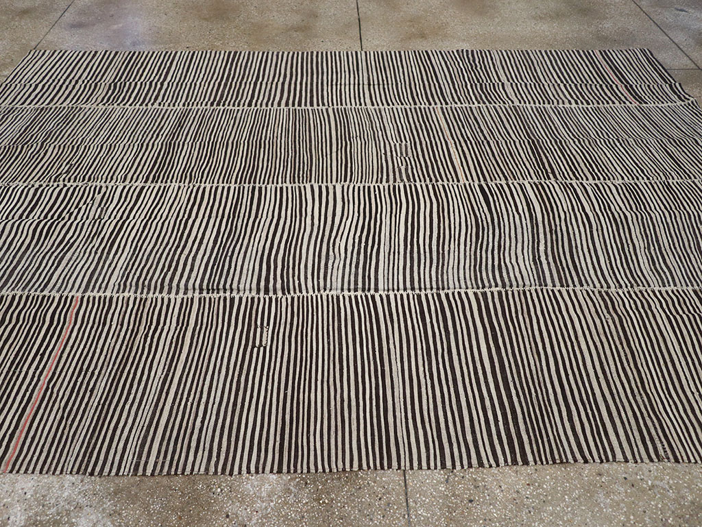 Vintage Persian Flatweave Kilim Accent Carpet, No.30162 - Gsblank