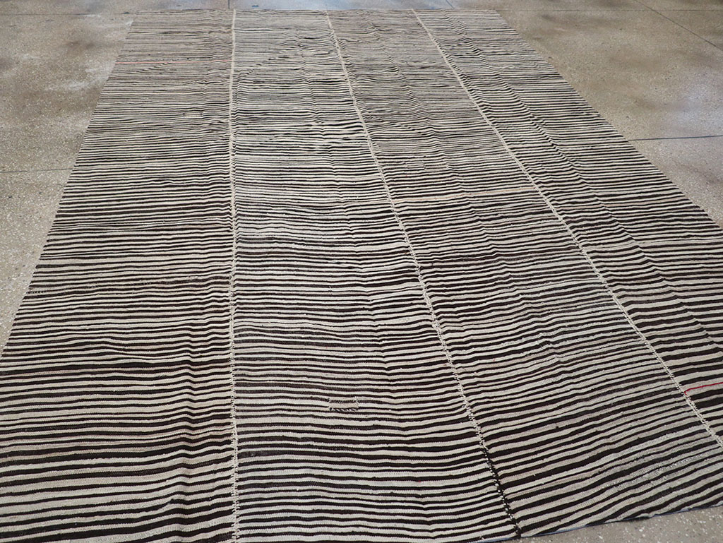 Vintage Persian Flatweave Kilim Accent Carpet, No.30162 - Gsblank