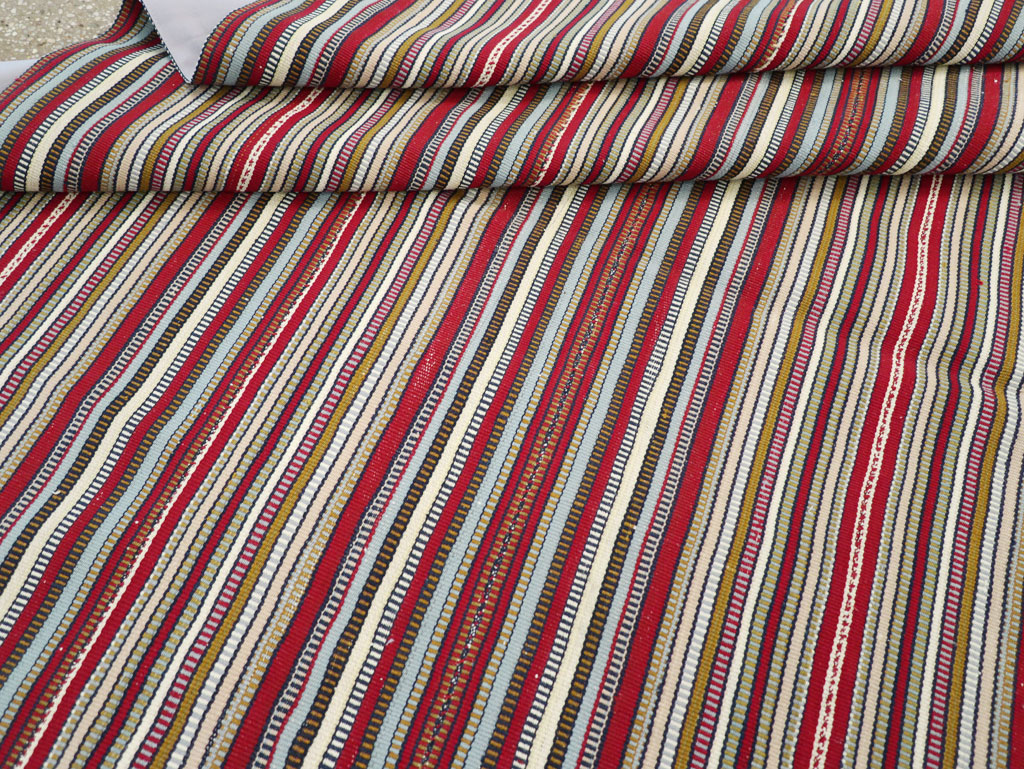 Vintage Turkish Flatweave Kilim Accent Carpet, No.30167 - Gsblank