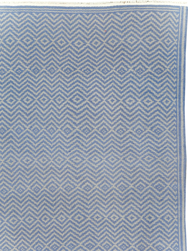 Vintage Persian Flatweave Kilim Accent Rug, No.30169 - Gsblank