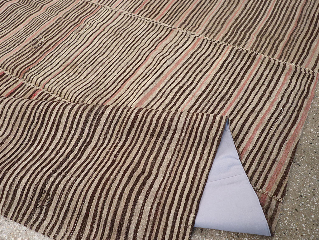 Vintage Persian Flatweave Kilim Room Size Carpet, No.30171 - Gsblank