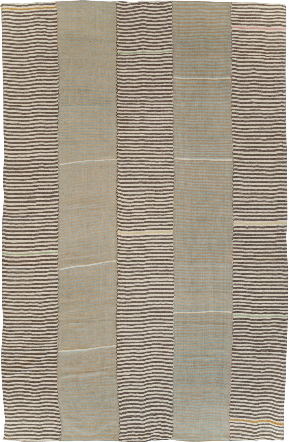 Modern Turkish Flatweave Kilim Room Size Carpet, No.30172 - Gsblank
