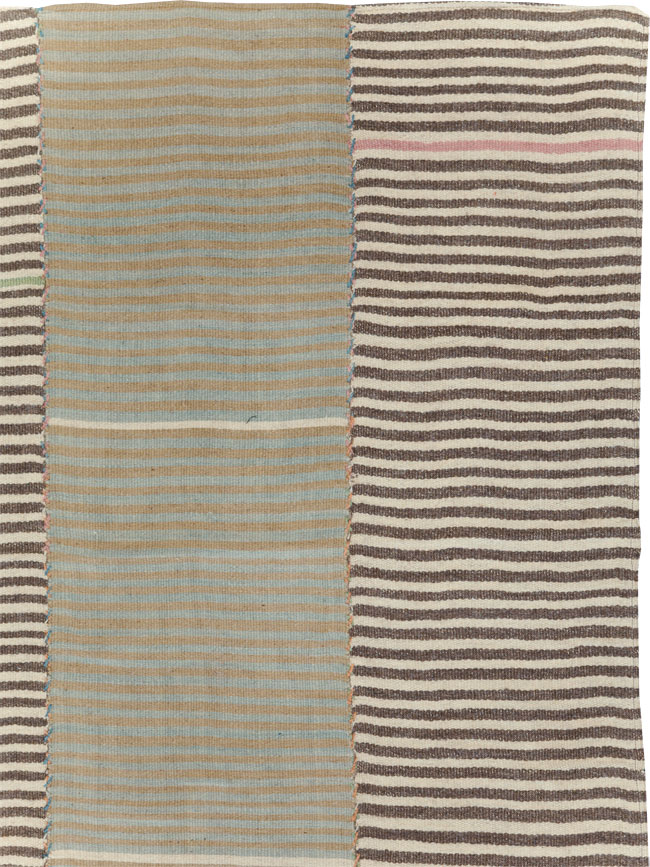 Modern Turkish Flatweave Kilim Room Size Carpet, No.30172 - Gsblank