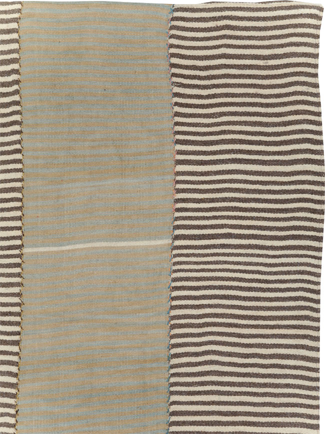 Modern Turkish Flatweave Kilim Room Size Carpet, No.30172 - Gsblank