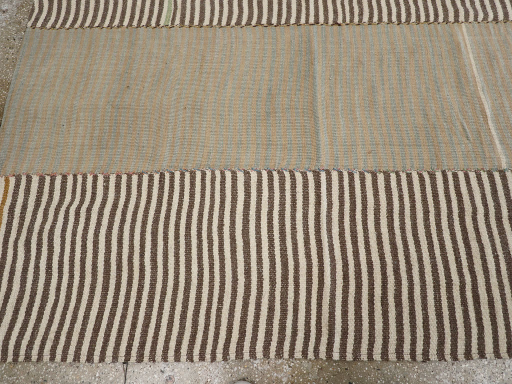 Modern Turkish Flatweave Kilim Room Size Carpet, No.30172 - Gsblank