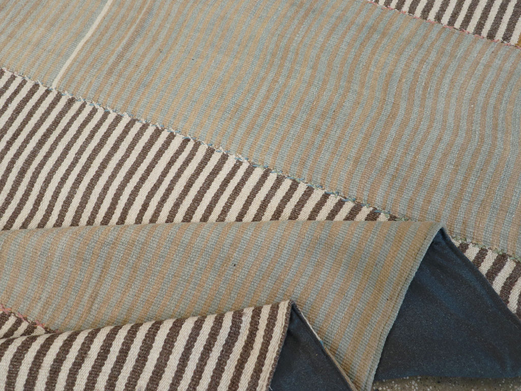 Modern Turkish Flatweave Kilim Room Size Carpet, No.30172 - Gsblank