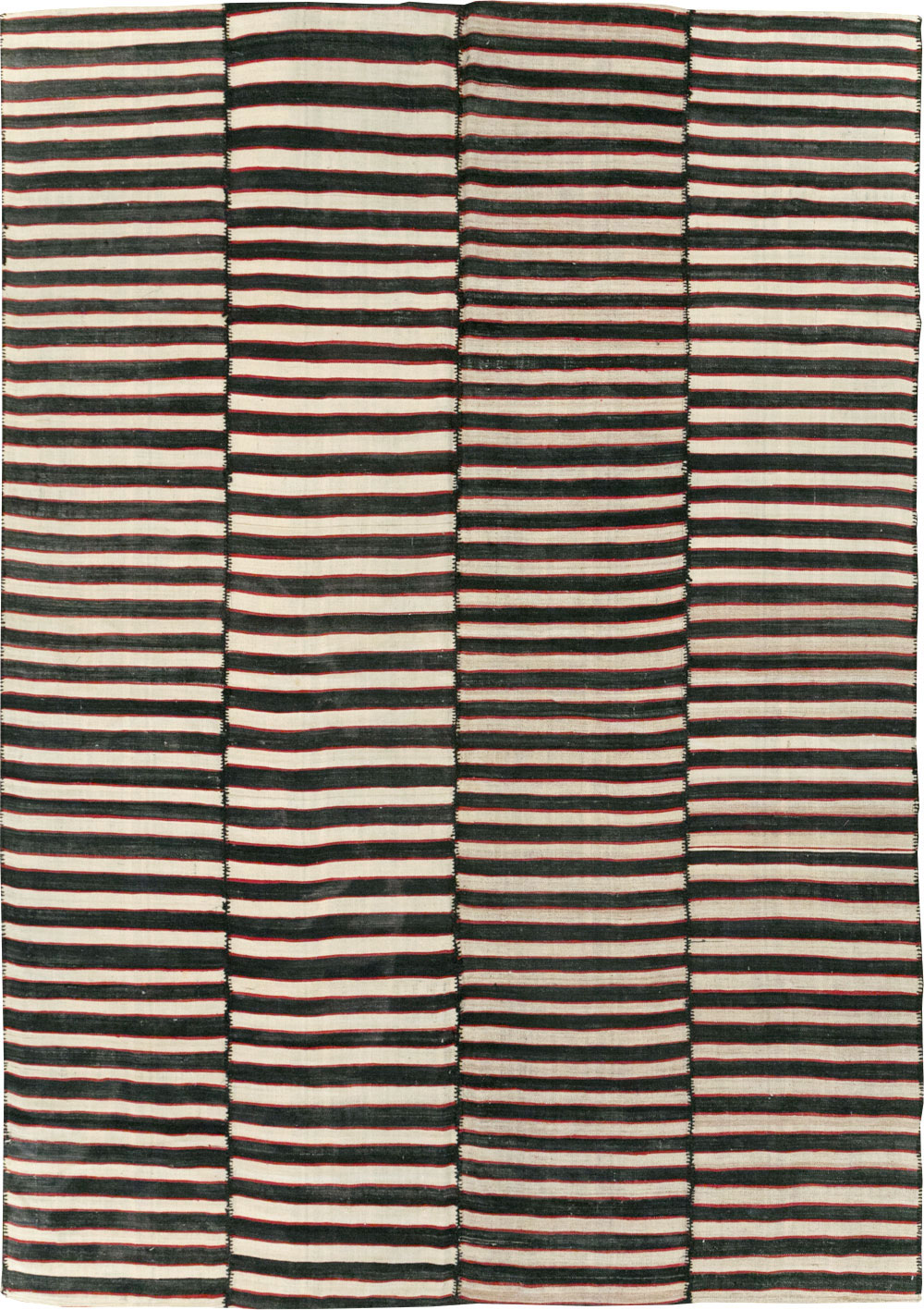 Vintage Persian Flatweave Kilim Accent Carpet, No.30176 - Gsblank