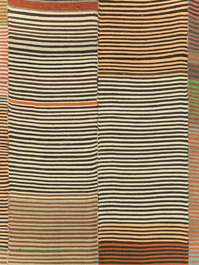 Vintage Turkish Flatweave Kilim Gallery Carpet, No.30177 - Gsblank