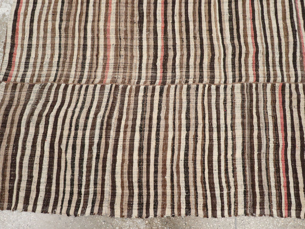 Vintage Persian Mazandaran Kilim Accent Carpet, No.30178 - Gsblank
