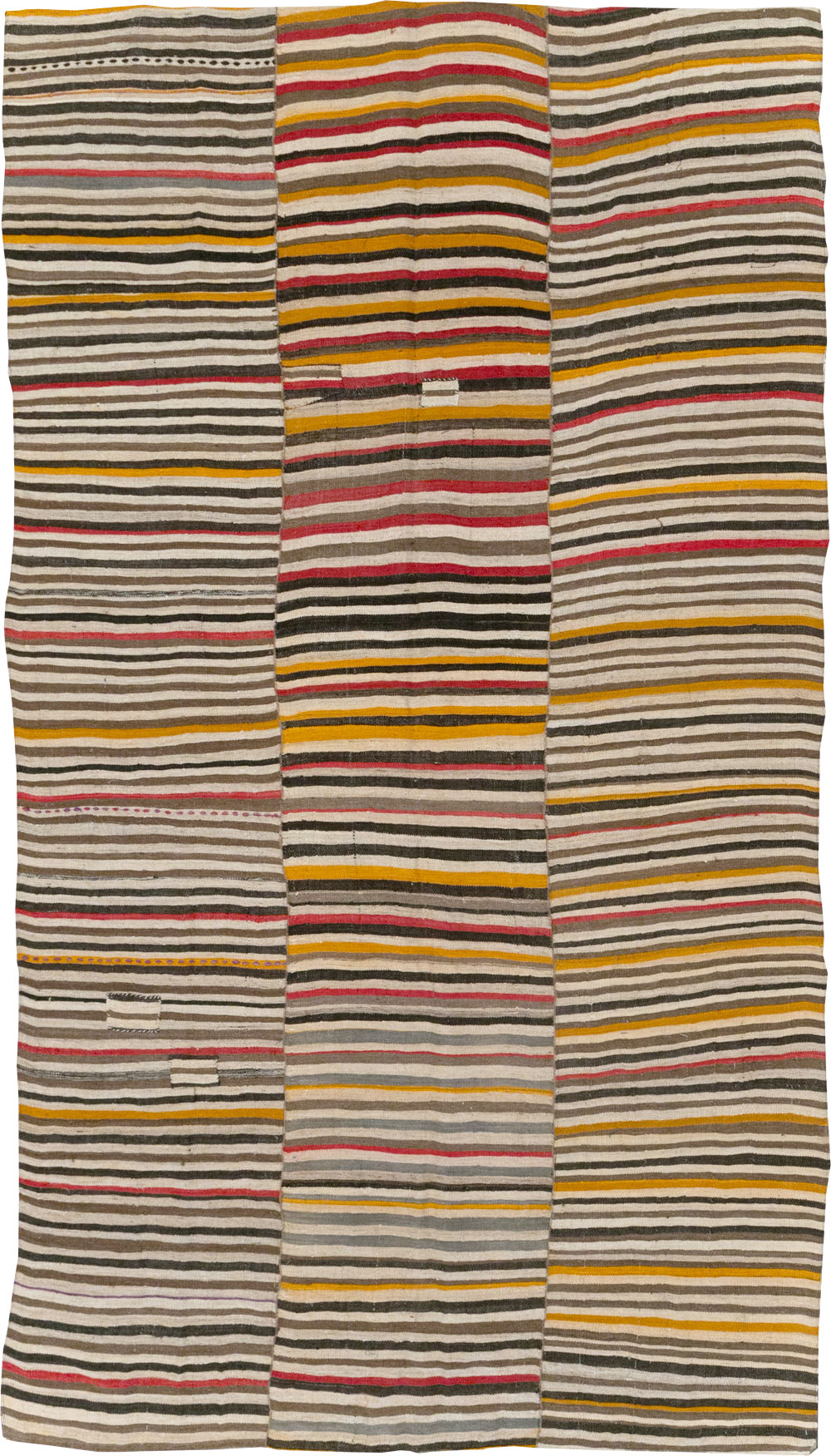 Vintage Persian Flatweave Kilim Accent Carpet, No.30179 - Gsblank